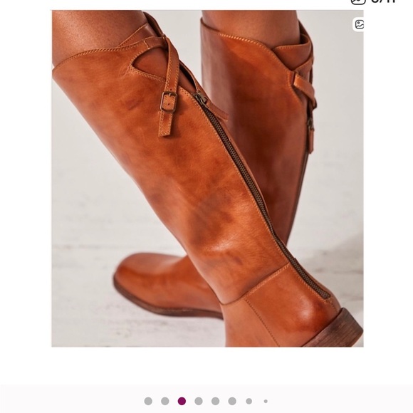 Free People Everly Equestrian Boots, NWOB, Size 39 (8.5), Saddle Brown - Picture 4 of 11